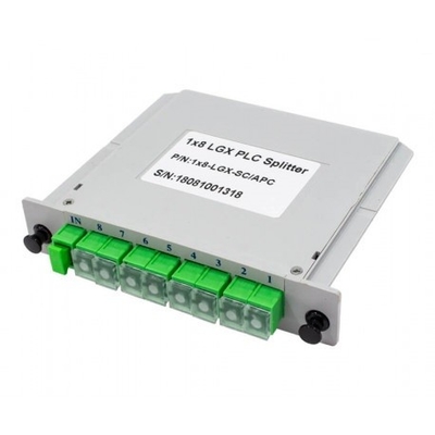 Faser-optischer Teiler-Karten-Divisor PLC 130x100x25mm Sc-/APC-LGX Kasten PLC-Teiler-1x8