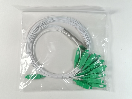 Plastiktasche-verpackender weiße Farbe-SCAPC PLC-Faser-optischer Teiler 1 IN 16 HERAUS