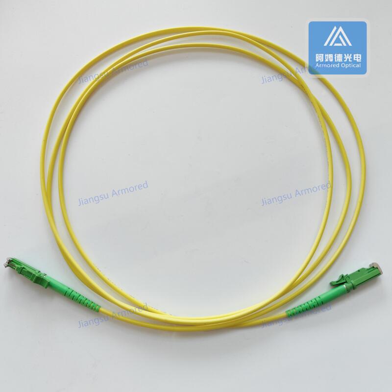 Simplex SM E2000-E2000-2M Fiber Patch Cord 2.8mm Yellow LSZH Patch Cable Assembly